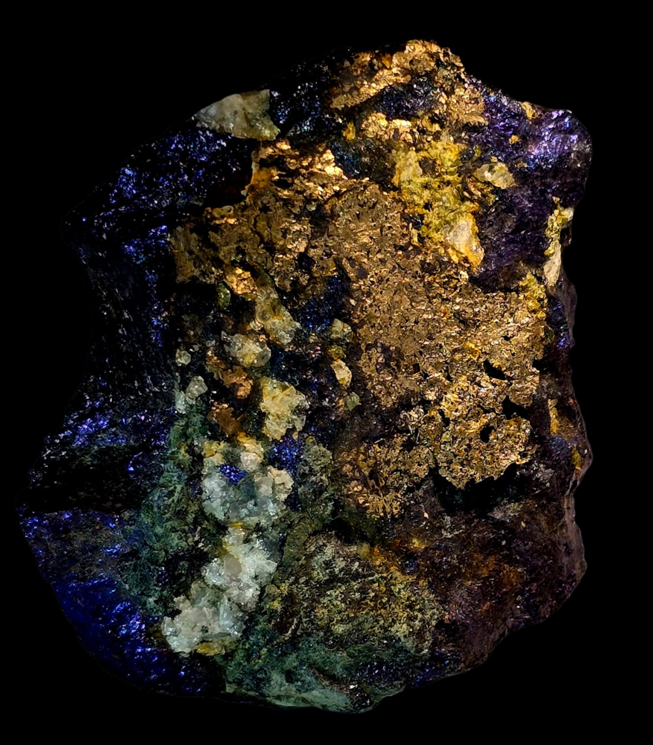 SILVER, PLATINUM and PALLADIUM on bornite (small cabinet)