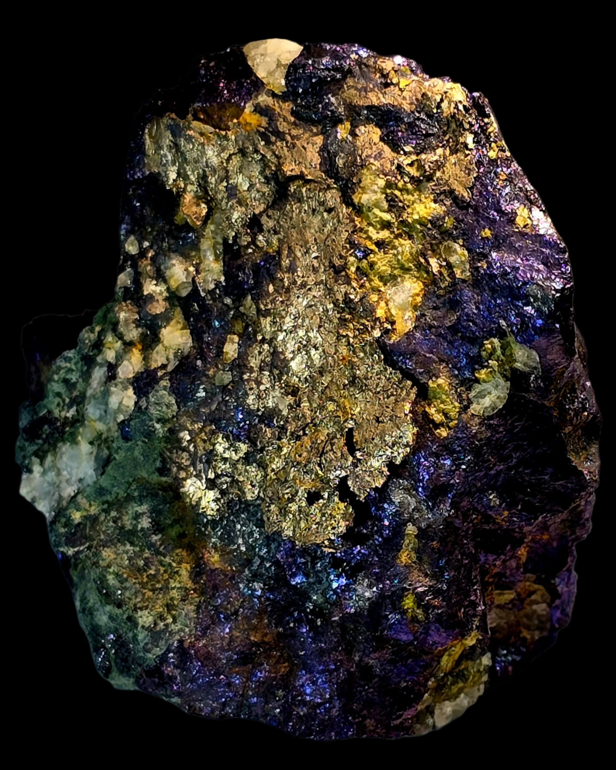 SILVER, PLATINUM and PALLADIUM on bornite (small cabinet)