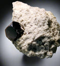 BIXBYITE (EUHEDRAL ISOMÉTRIQUE), CHAÎNE THOMAS, COMTÉ DE JUAB, UTAH, ÉTATS-UNIS MINIATURE