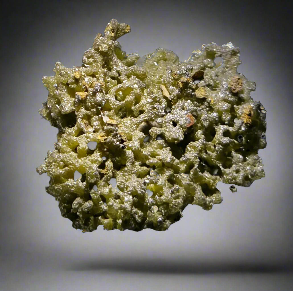 CHLOROARGYRITE VAR. BROMIAN (EMBOLITE) EXTREMELY RARE  MINIATURE