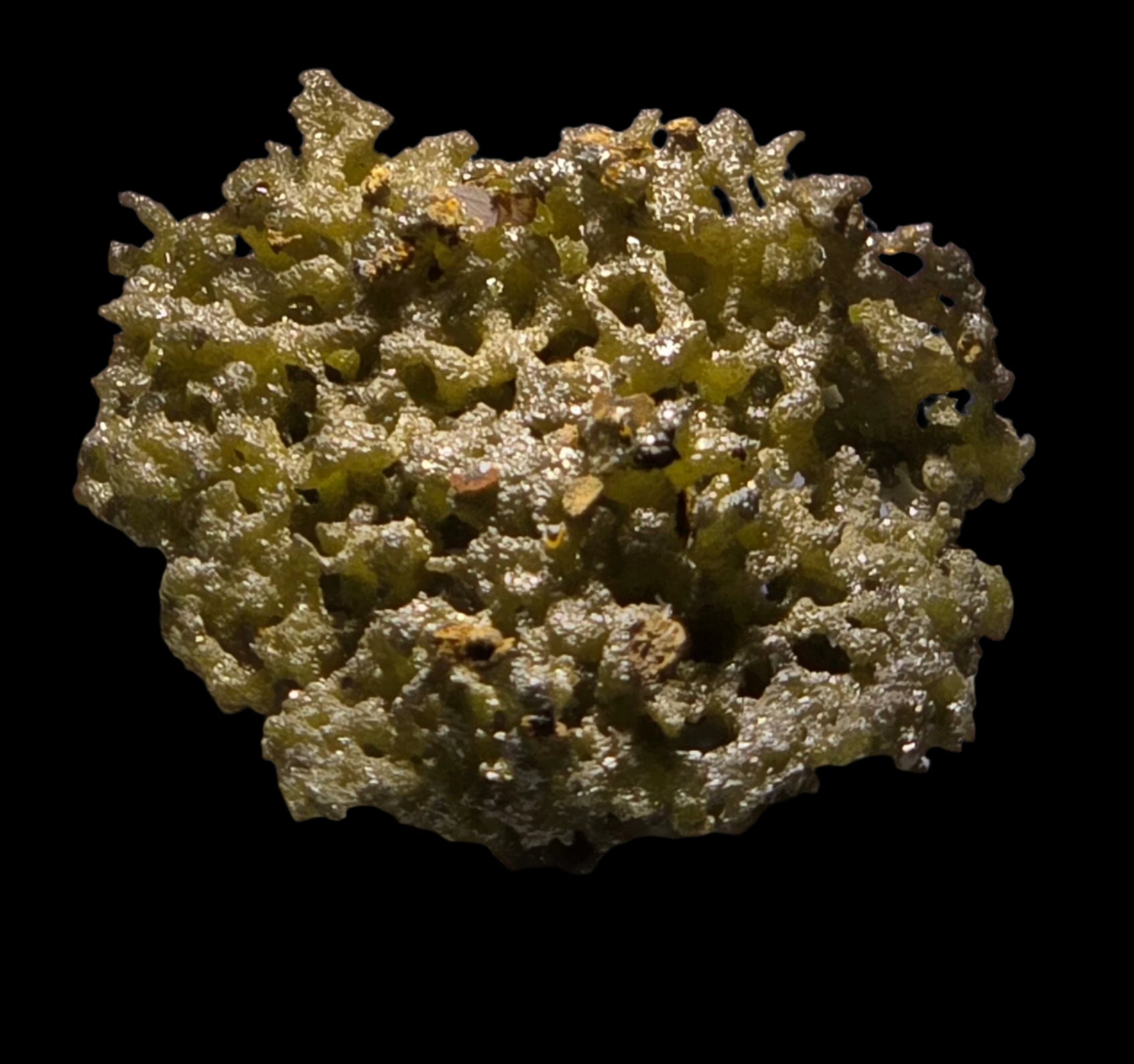 CHLOROARGYRITE VAR. BROMIAN (EMBOLITE) EXTREMELY RARE  MINIATURE