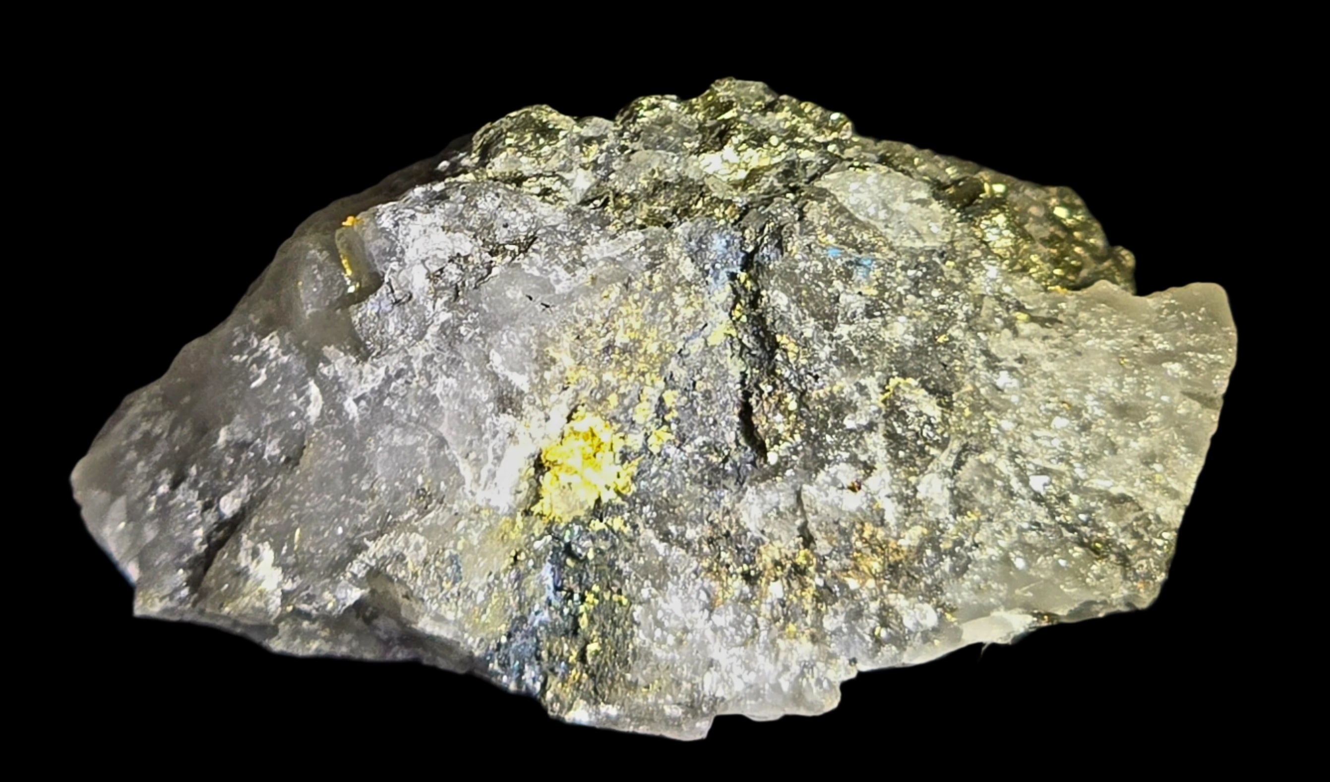 GOLD in QUARTZ (miniature)