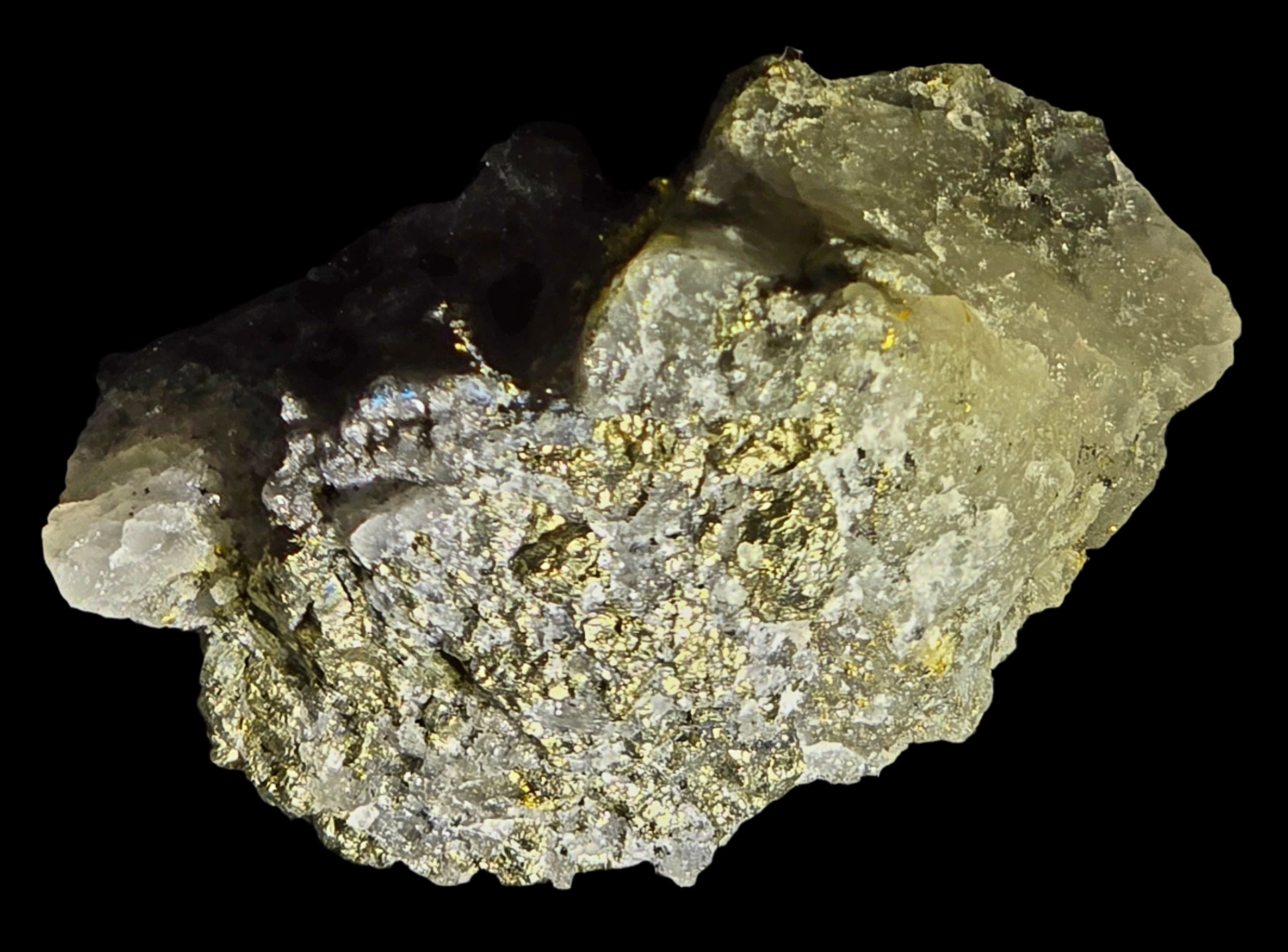 GOLD in QUARTZ (miniature)