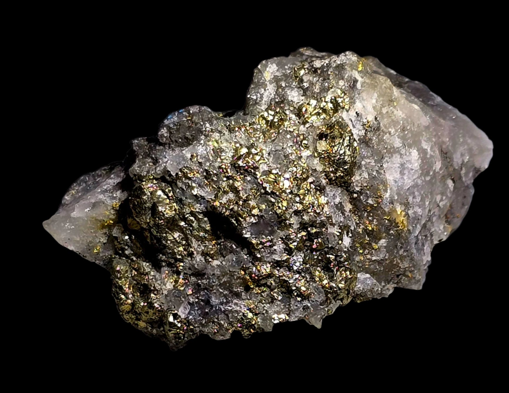 GOLD in QUARTZ (miniature)