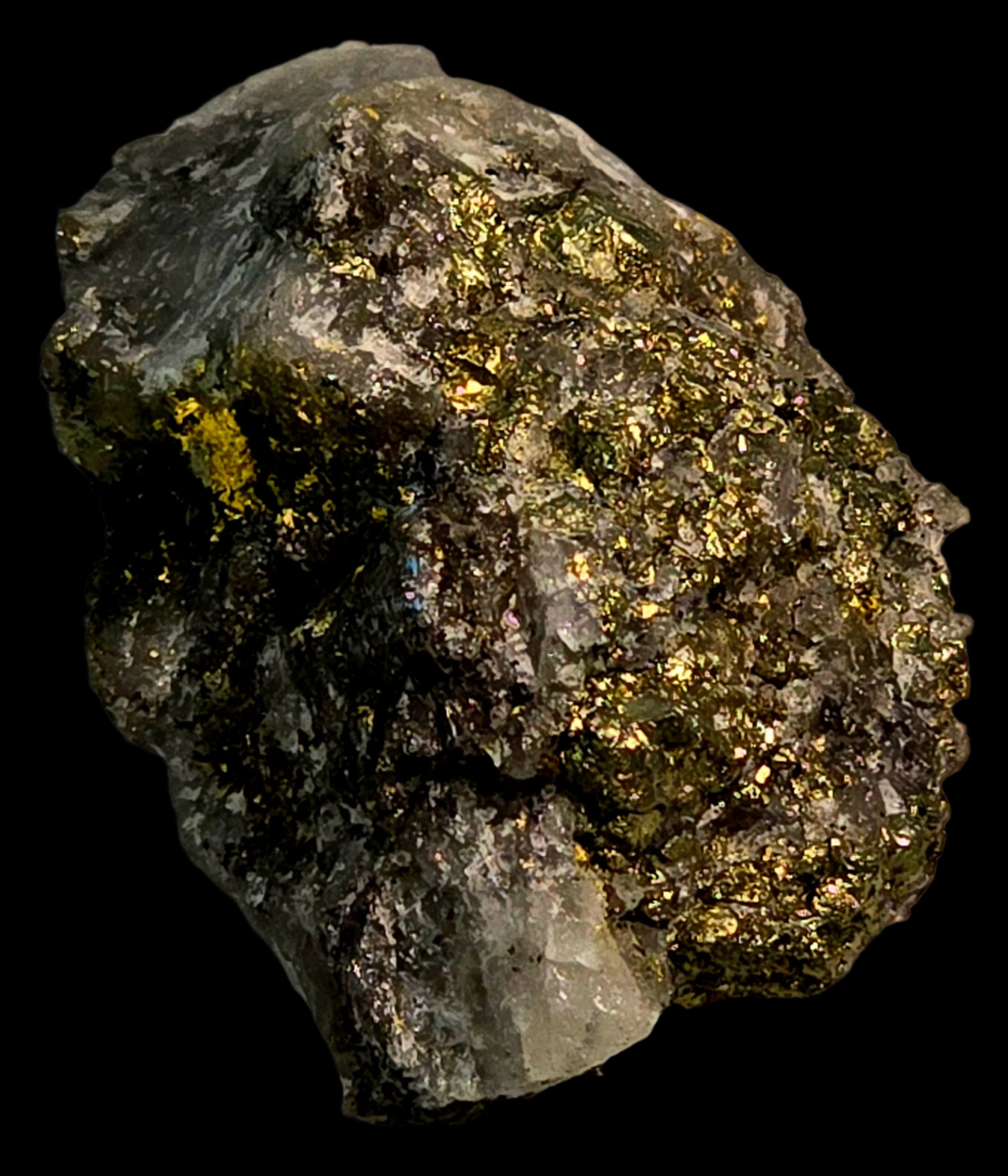 GOLD in QUARTZ (miniature)