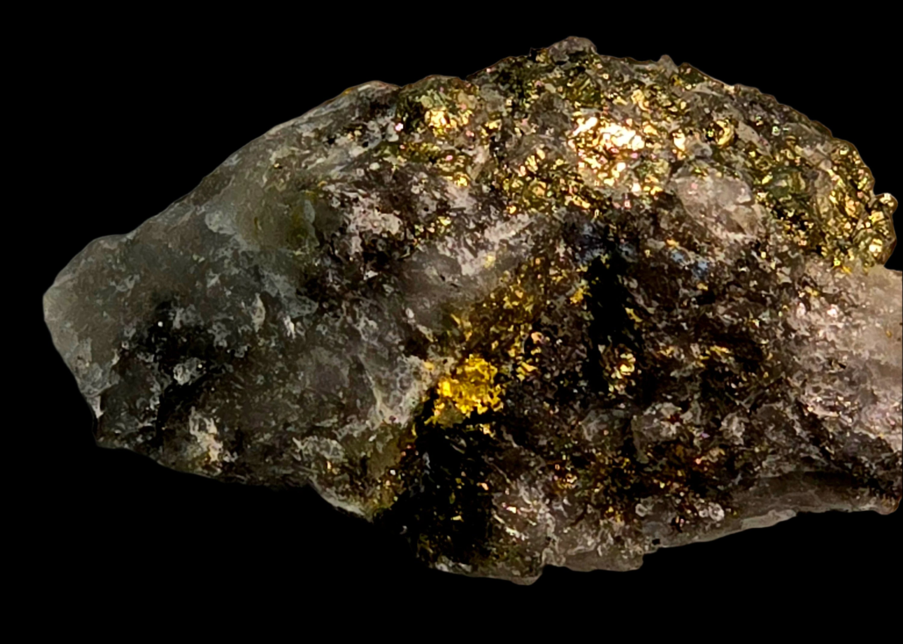 GOLD in QUARTZ (miniature)