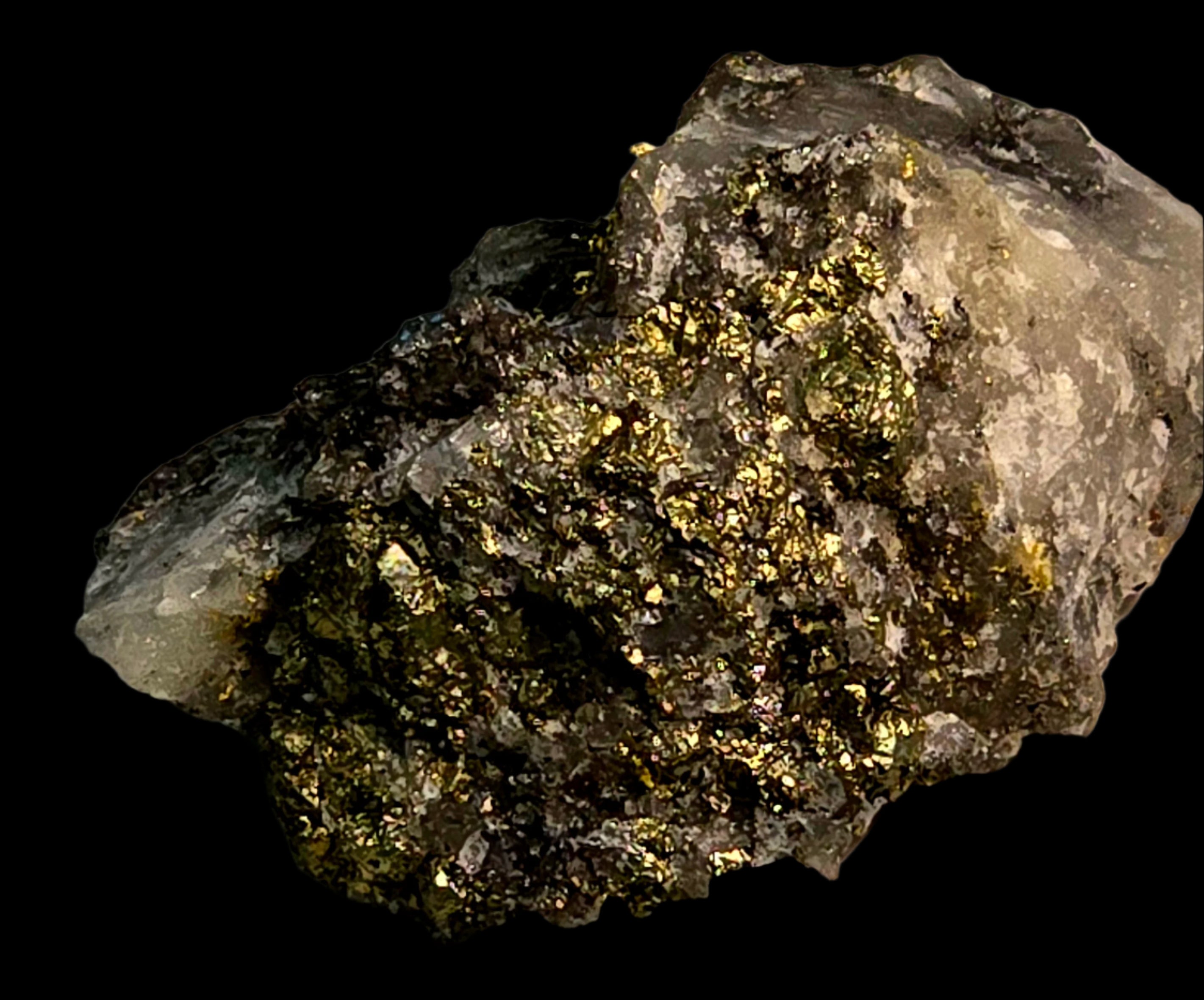 GOLD in QUARTZ (miniature)