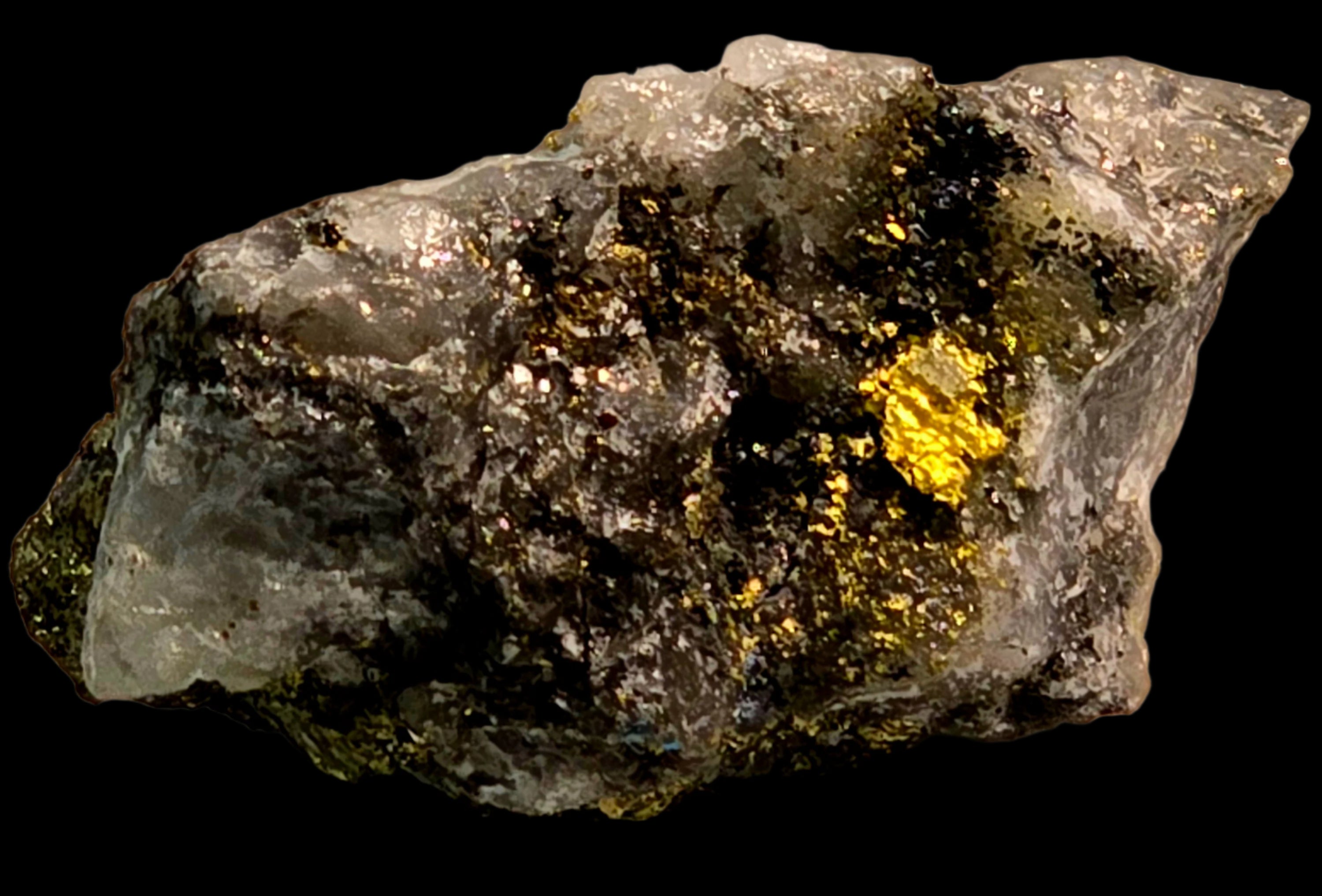 GOLD in QUARTZ (miniature)