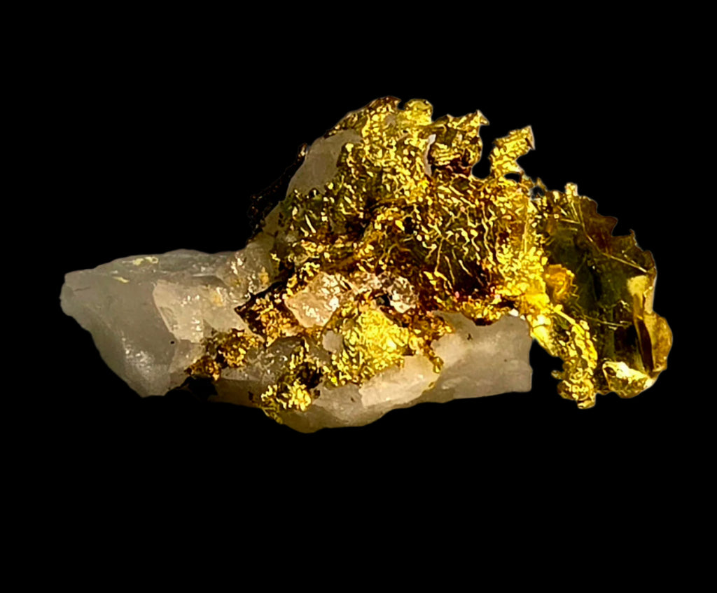 GOLD on QUARTZ (miniature)