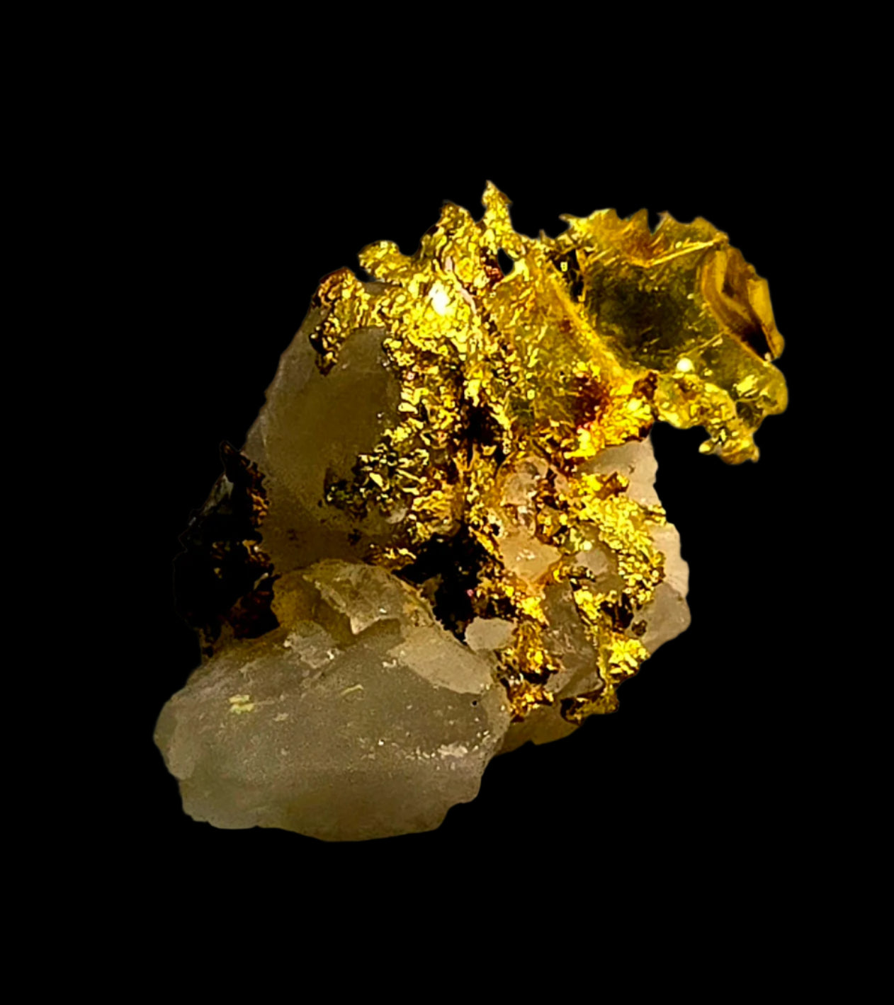 GOLD on QUARTZ (miniature)