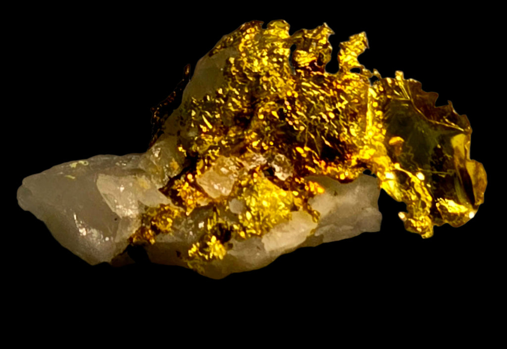 GOLD on QUARTZ (miniature)