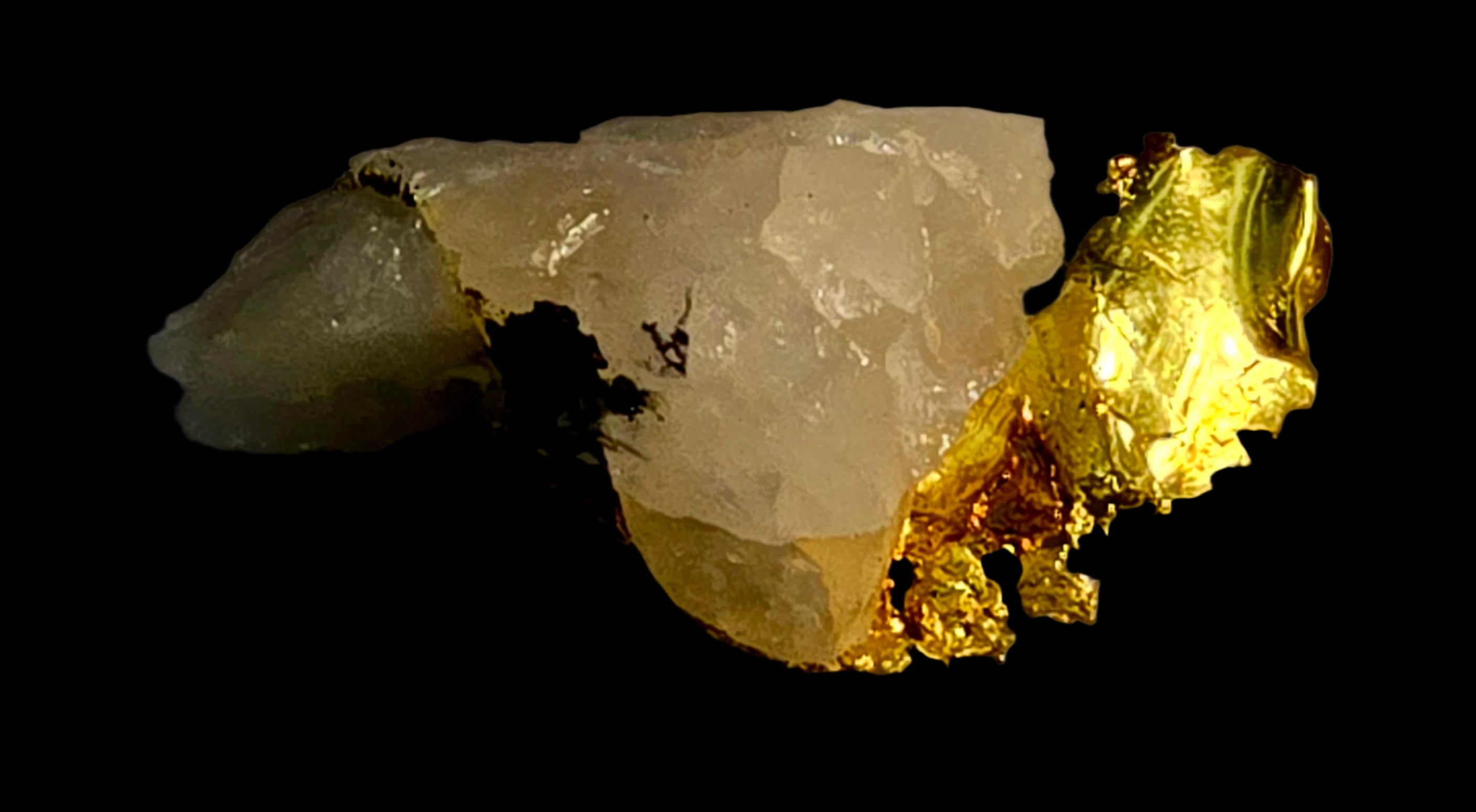 GOLD on QUARTZ (miniature)