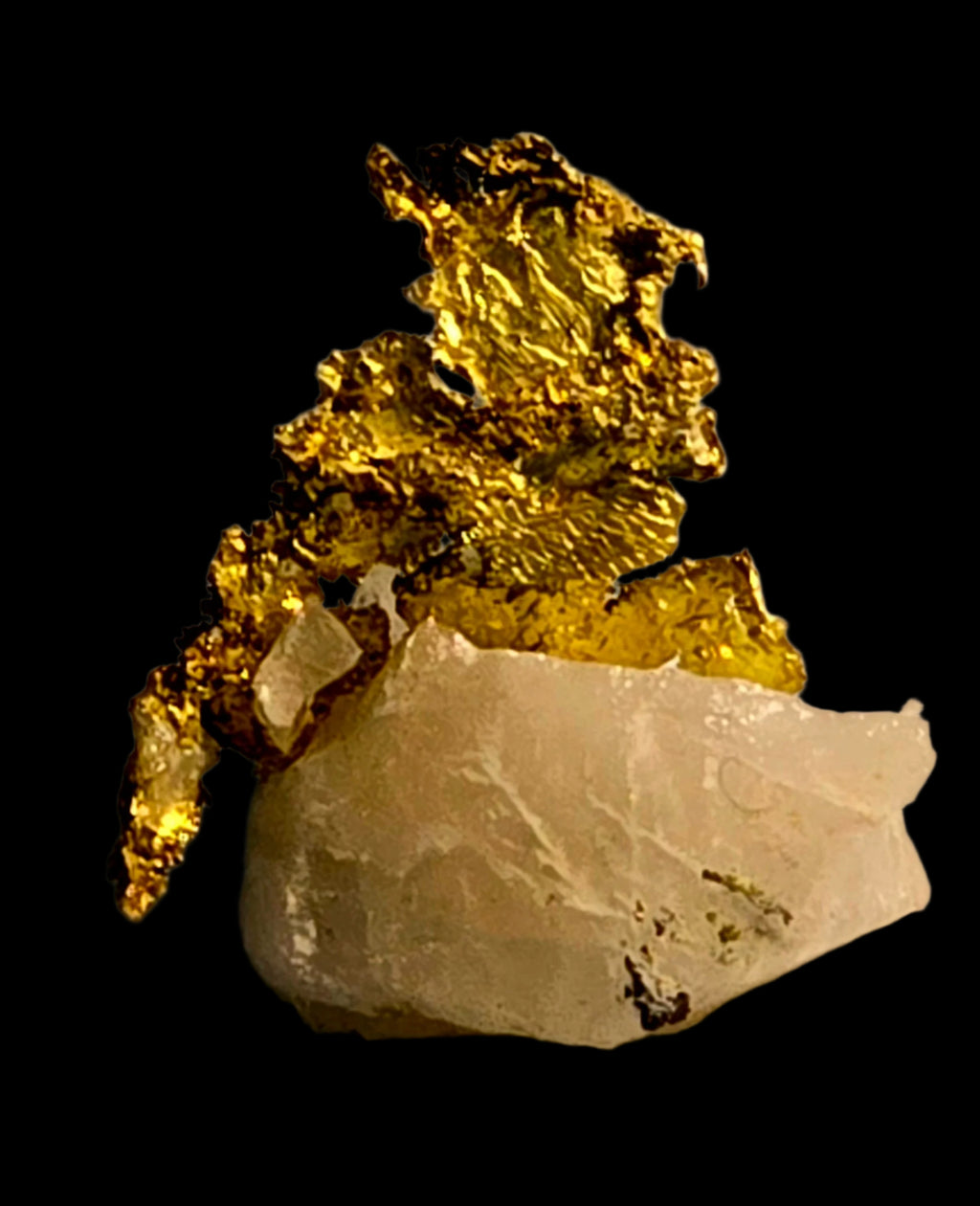 GOLD on QUARTZ (miniature)