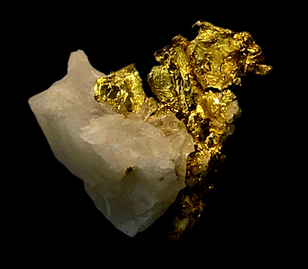 GOLD on QUARTZ (miniature)