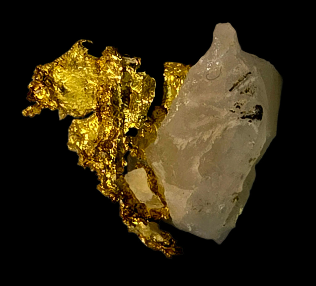GOLD on QUARTZ (miniature)