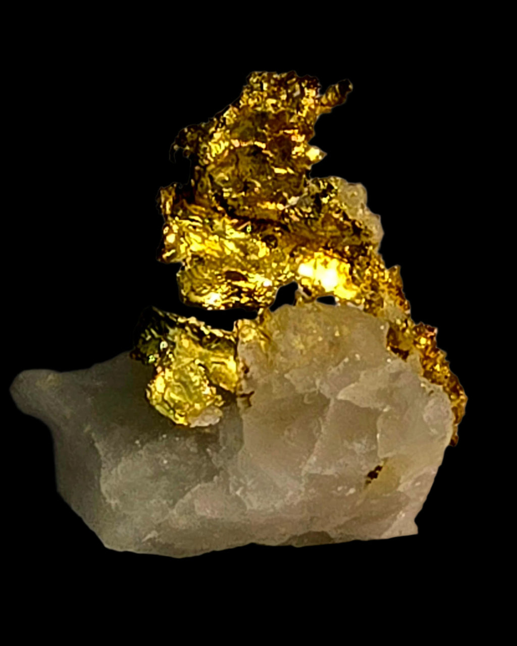 GOLD on QUARTZ (miniature)