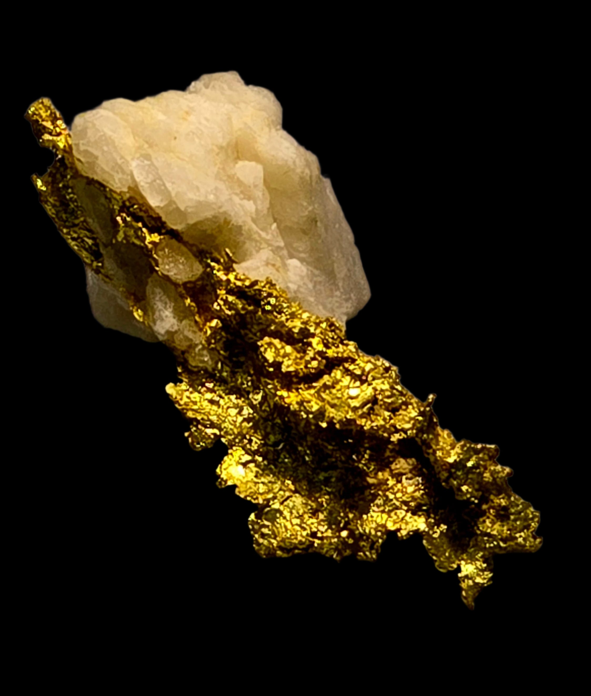 GOLD on QUARTZ (miniature)