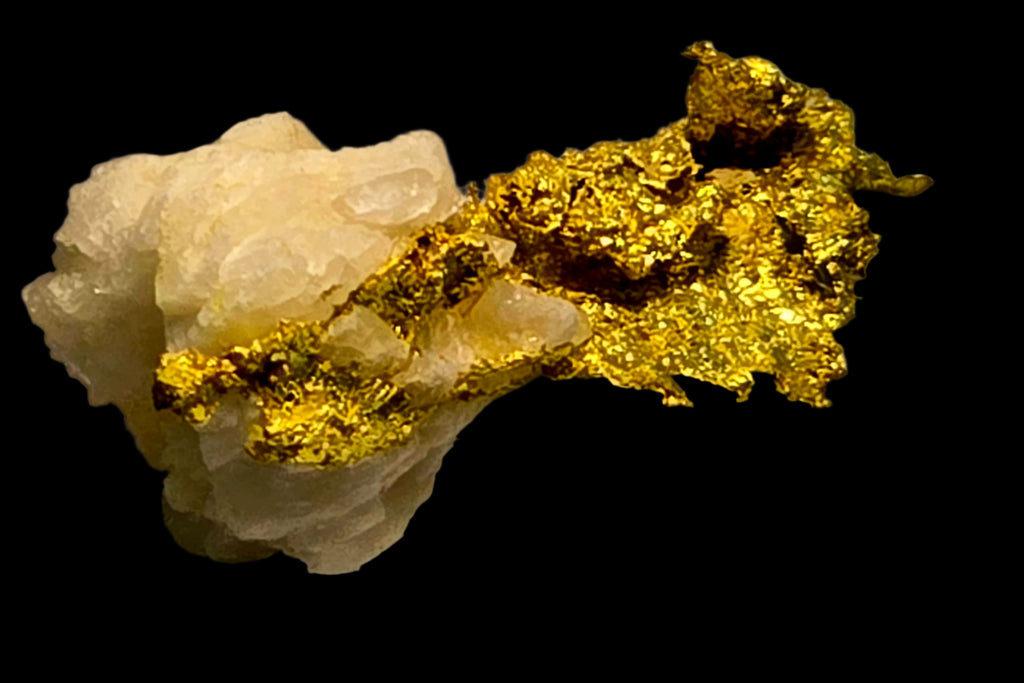 GOLD on QUARTZ (miniature)