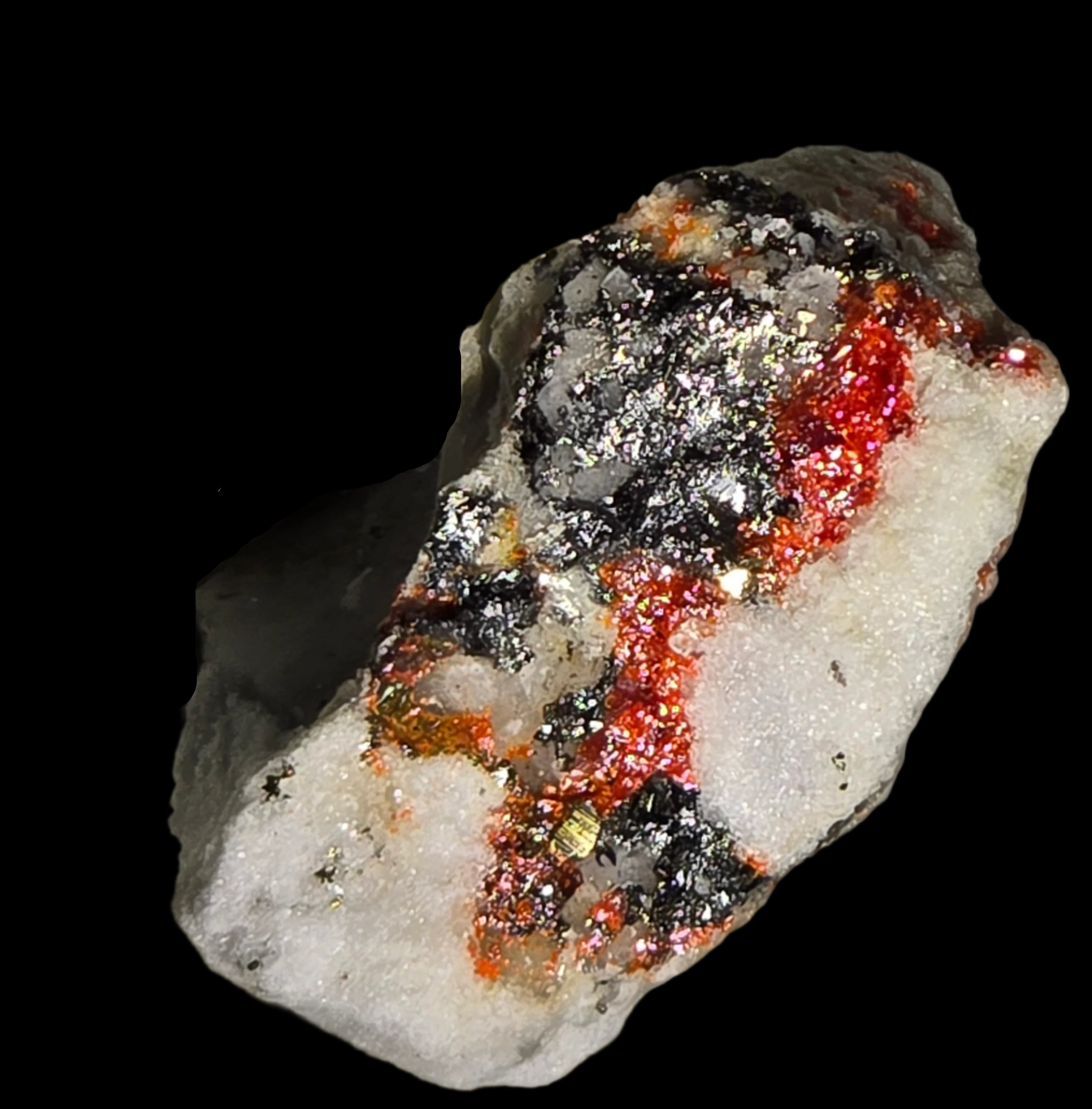 REALGAR (AURIPIGMENT) with RATHITE (LENGENBACH)