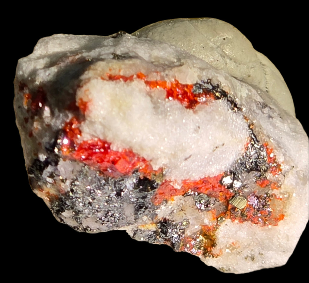 REALGAR (AURIPIGMENT) with RATHITE (LENGENBACH)