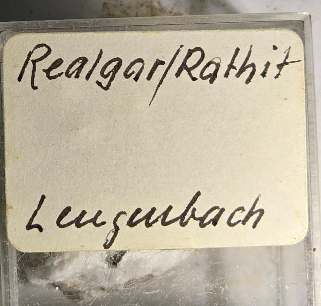 REALGAR (AURIPIGMENT) with RATHITE (LENGENBACH)