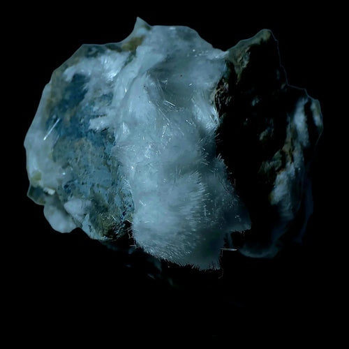 Calcite on Dolomite, classic locality specimen with feathery crystals and matrix