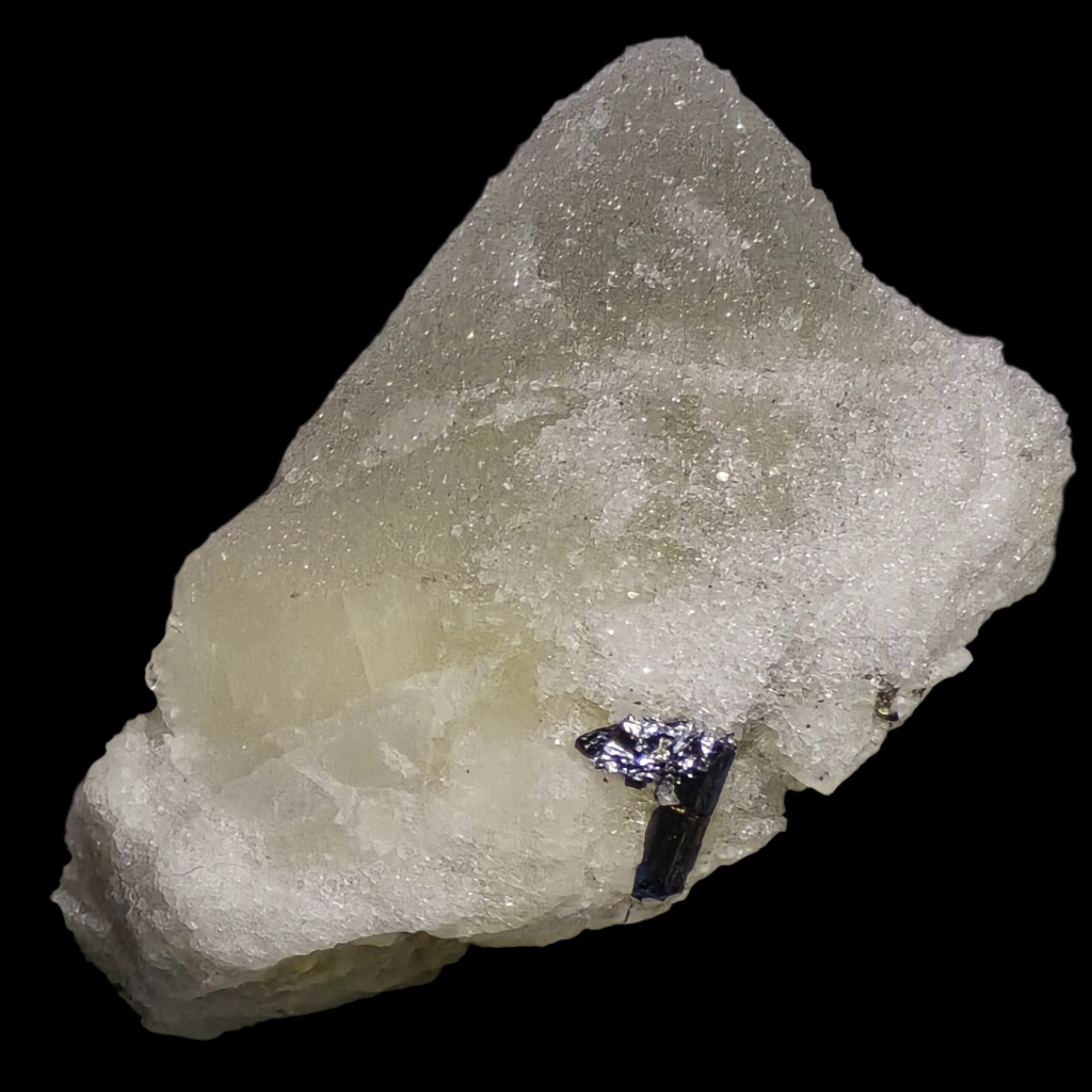 LENGENBACHITE (extremely rare) and others (REALGAR, TOURMALINE) (miniature and micro)