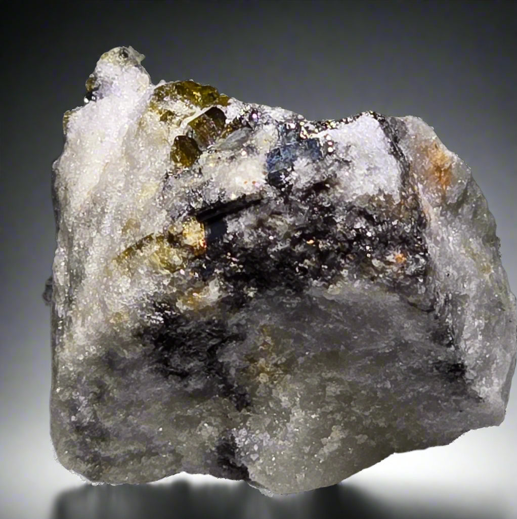 SARTORITE (extremely rare) with TOURMALINE, REALGAR (micro and miniature)