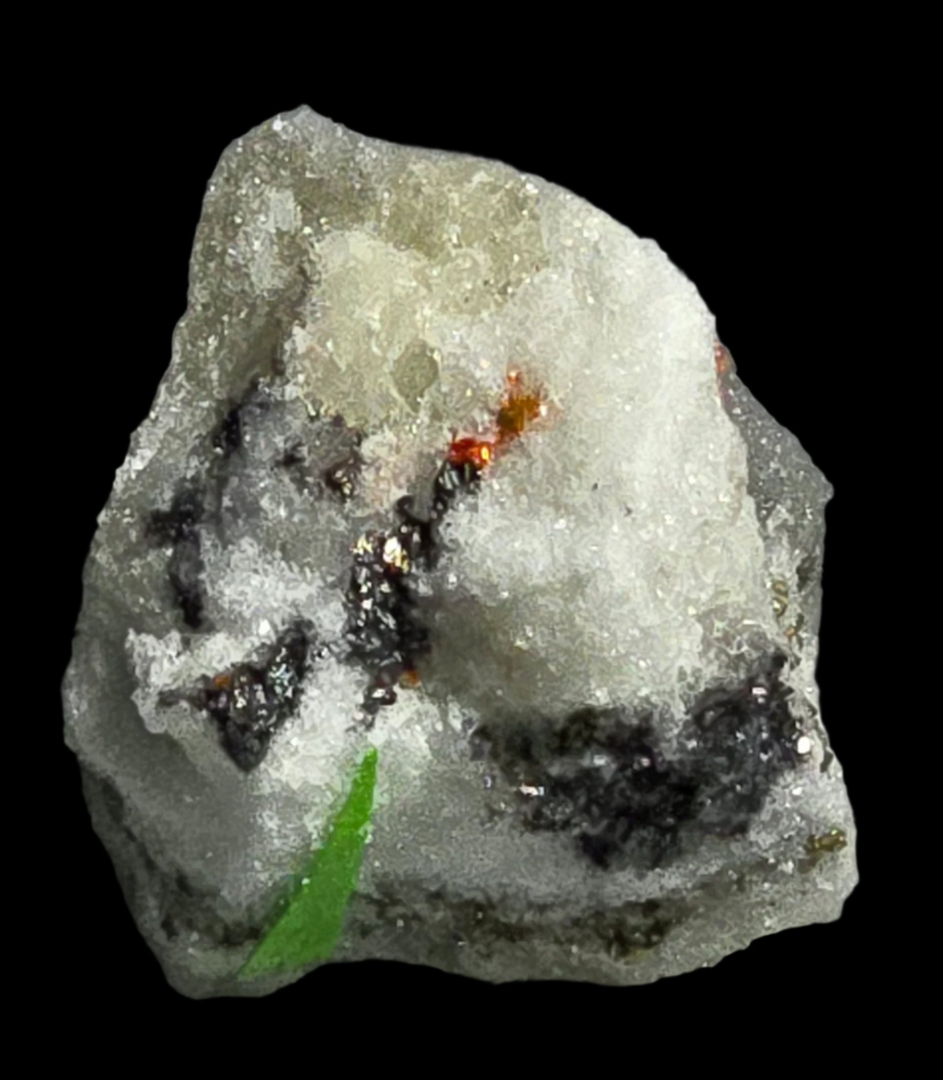 RATHITE (?),DUFRENOYSITE, HUTCHENSONITE, REALGAR (micro and miniature)