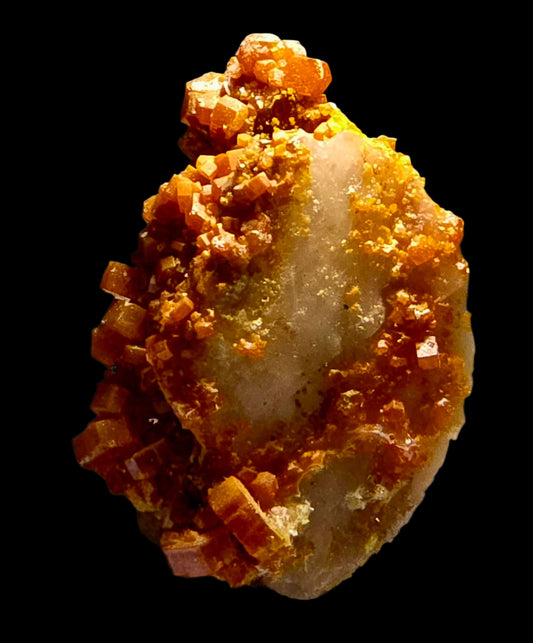 VANADINITE on BARYTE (miniature)