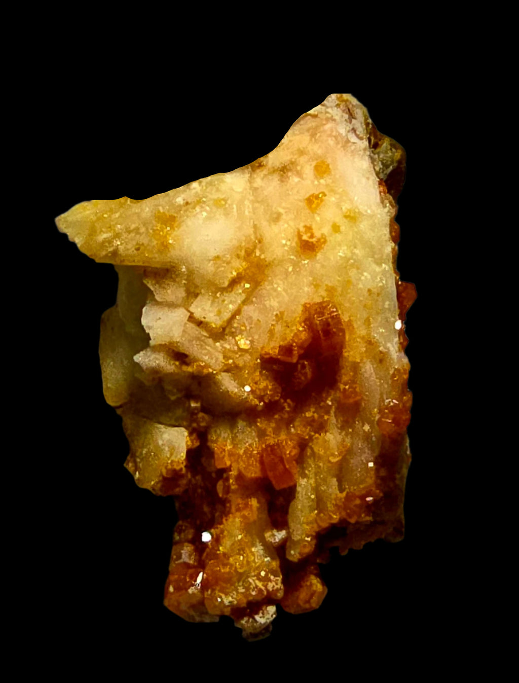 VANADINITE on BARYTE (toenail)