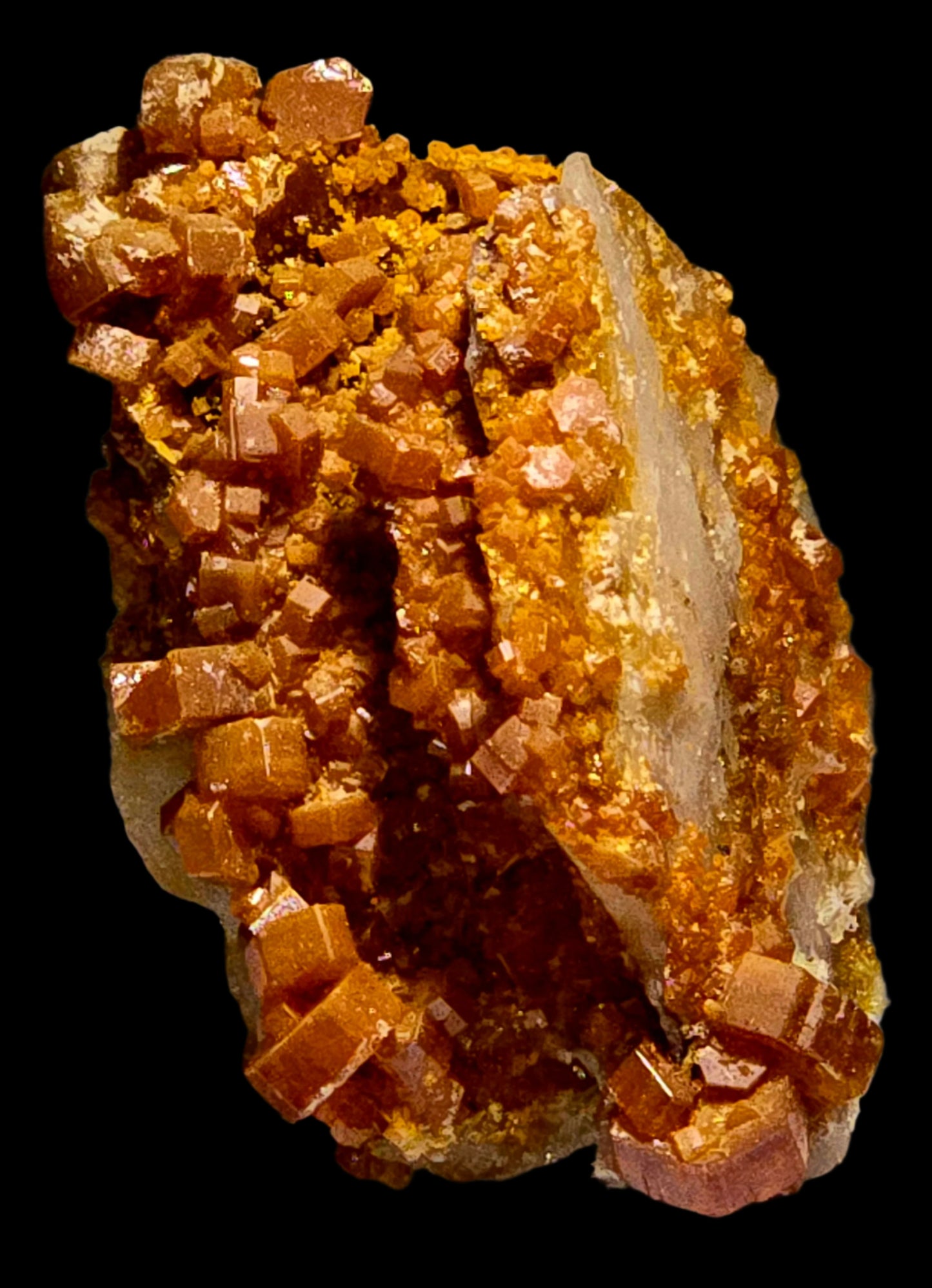 VANADINITE on BARYTE (miniature)