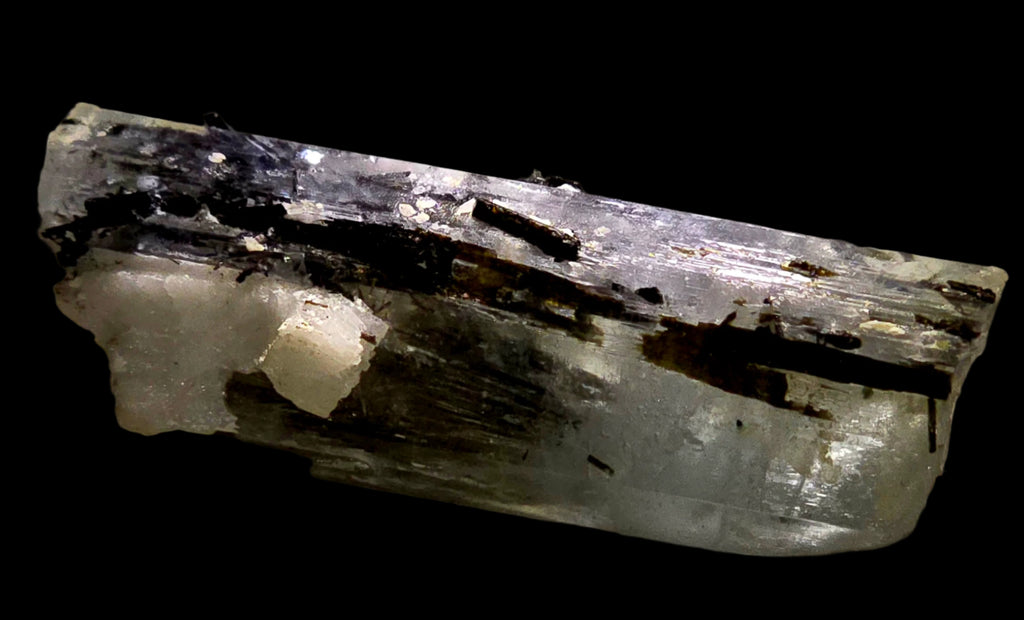 BERYL var AQUAMARIN with SCHORL (Black Tourmaline) (miniature)
