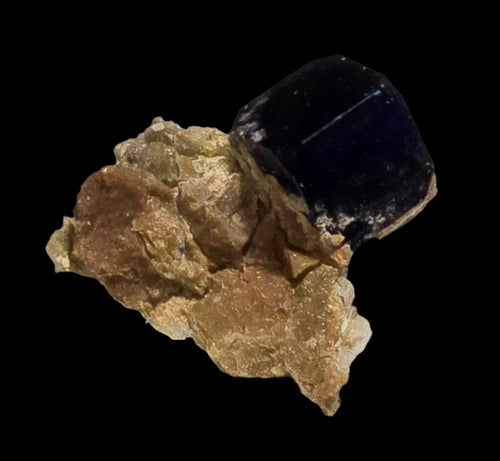 Fluorite crystal on matrix from Elmwood Mine, Tennessee, USA