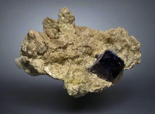 Cassiterite crystal on matrix from Bolivia, rare mineral specimen for collectors