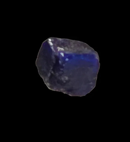 Deep blue sapphire crystal specimen, natural mineral for collectors