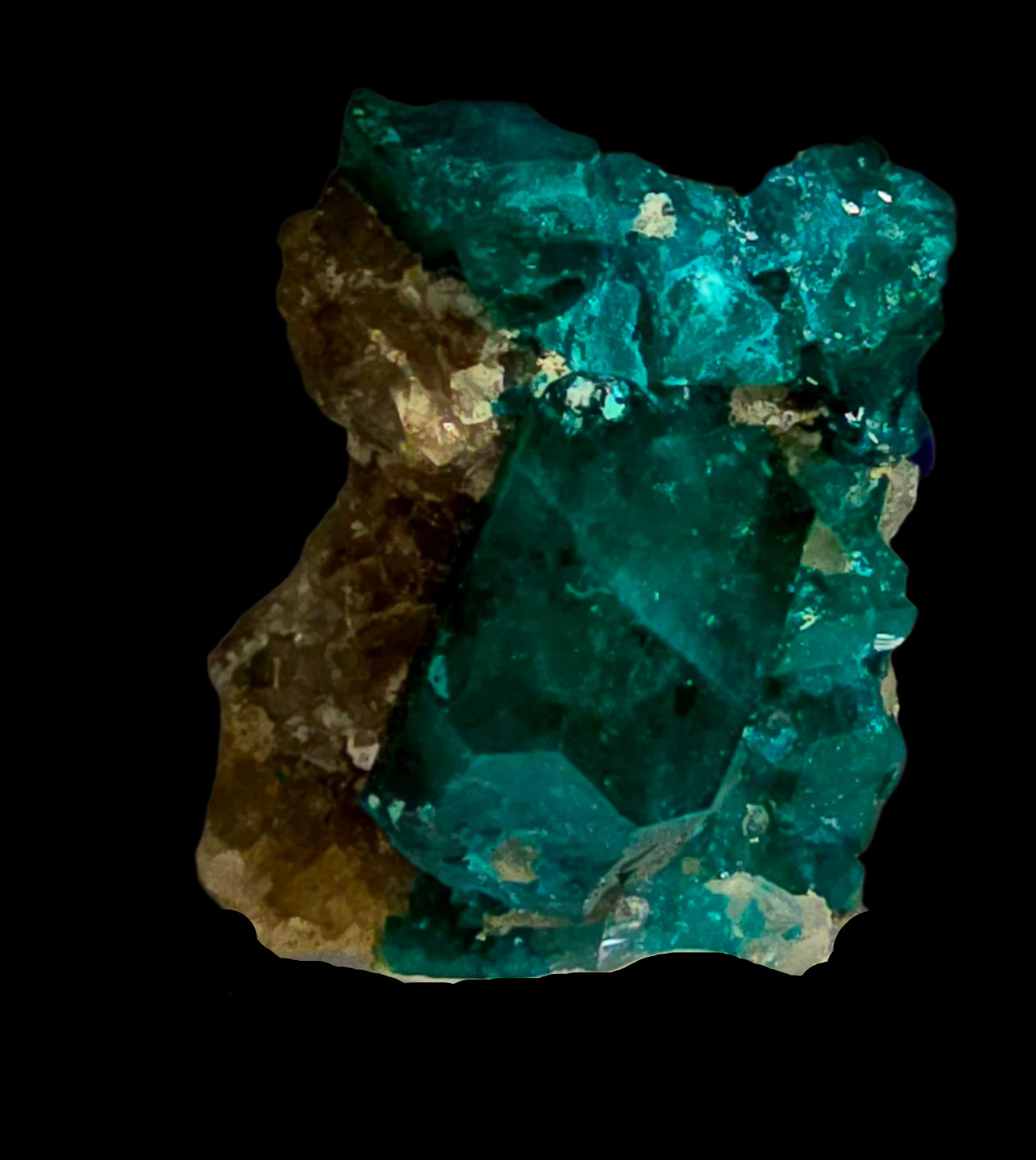 DIOPTASE (miniature, large crystal)