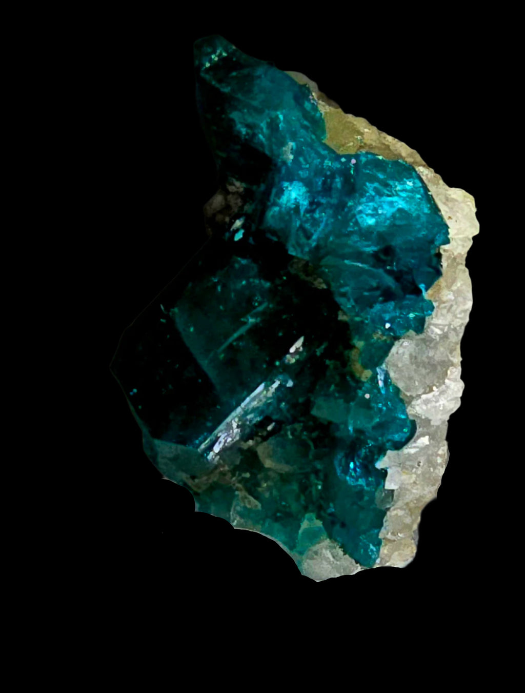 DIOPTASE (miniature, large crystal)