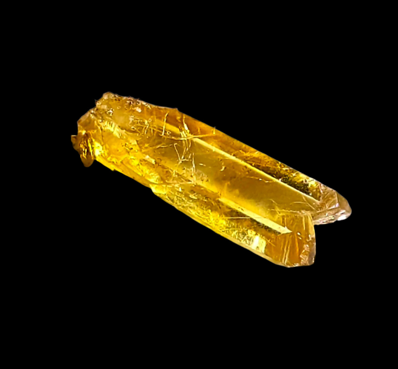 SELENITE, variety of gypsum,  SINGLE CRYSTAL (miniature)