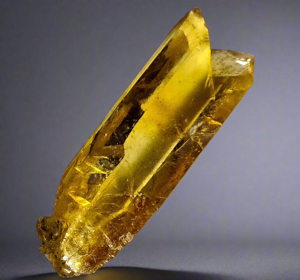 SELENITE, variety of gypsum,  SINGLE CRYSTAL (miniature)