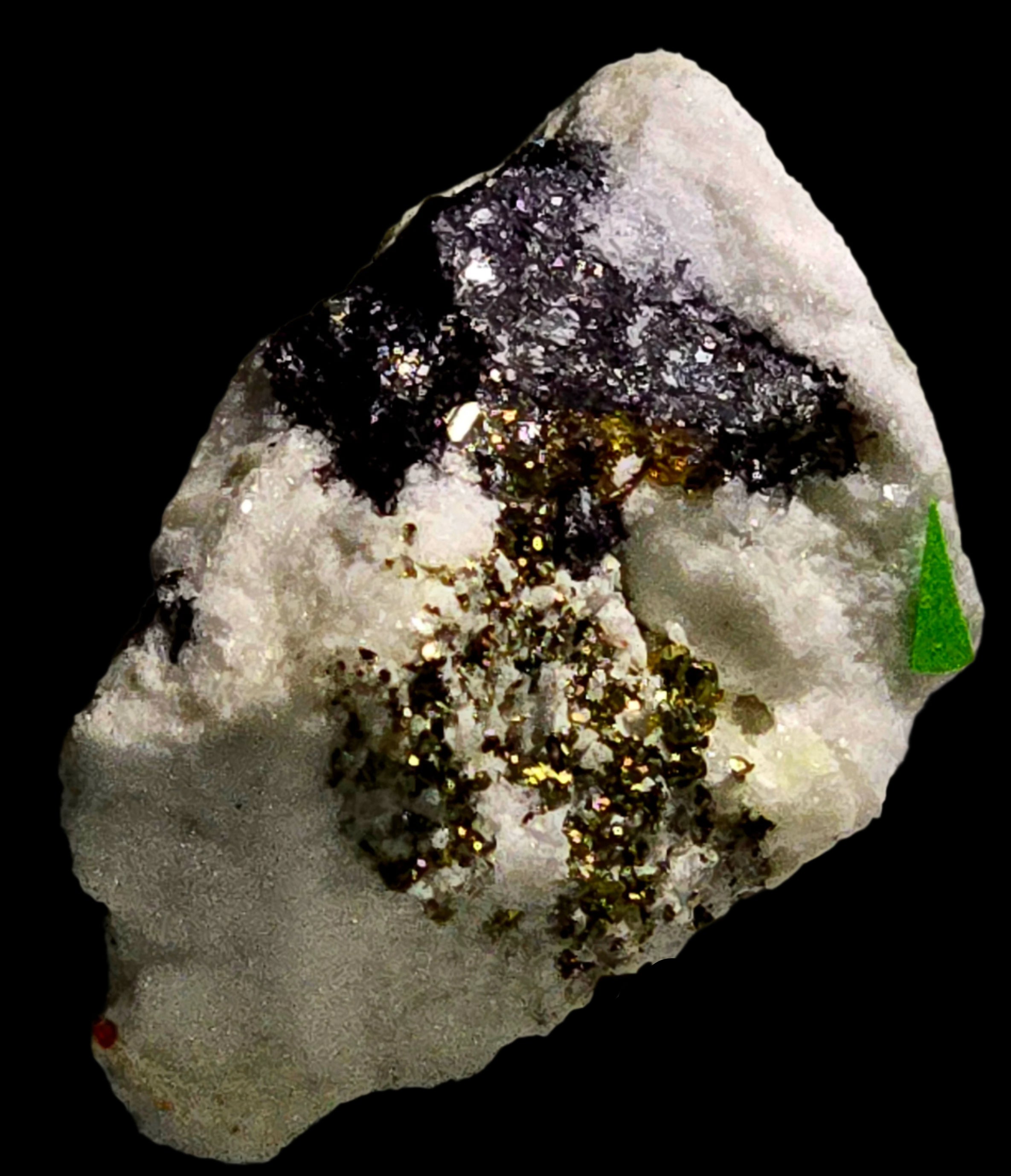 JORDANITE,DUFRENOYSITE (NEEDLE), BARYTE, WURTZITE and REALGAR (micro, miniature)