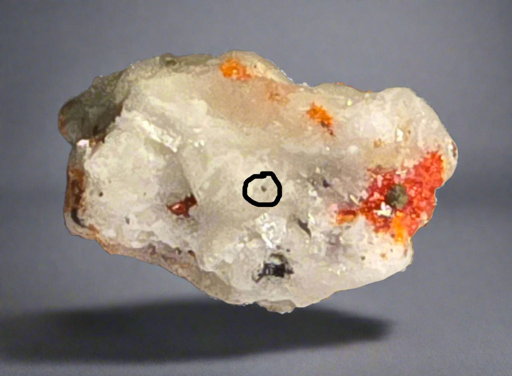 REALGAR and UNKNOWN MINERAL (micro, miniature)