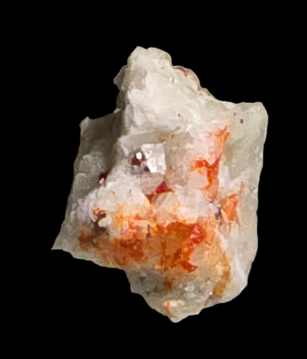 REALGAR and UNKNOWN MINERAL (micro, miniature)