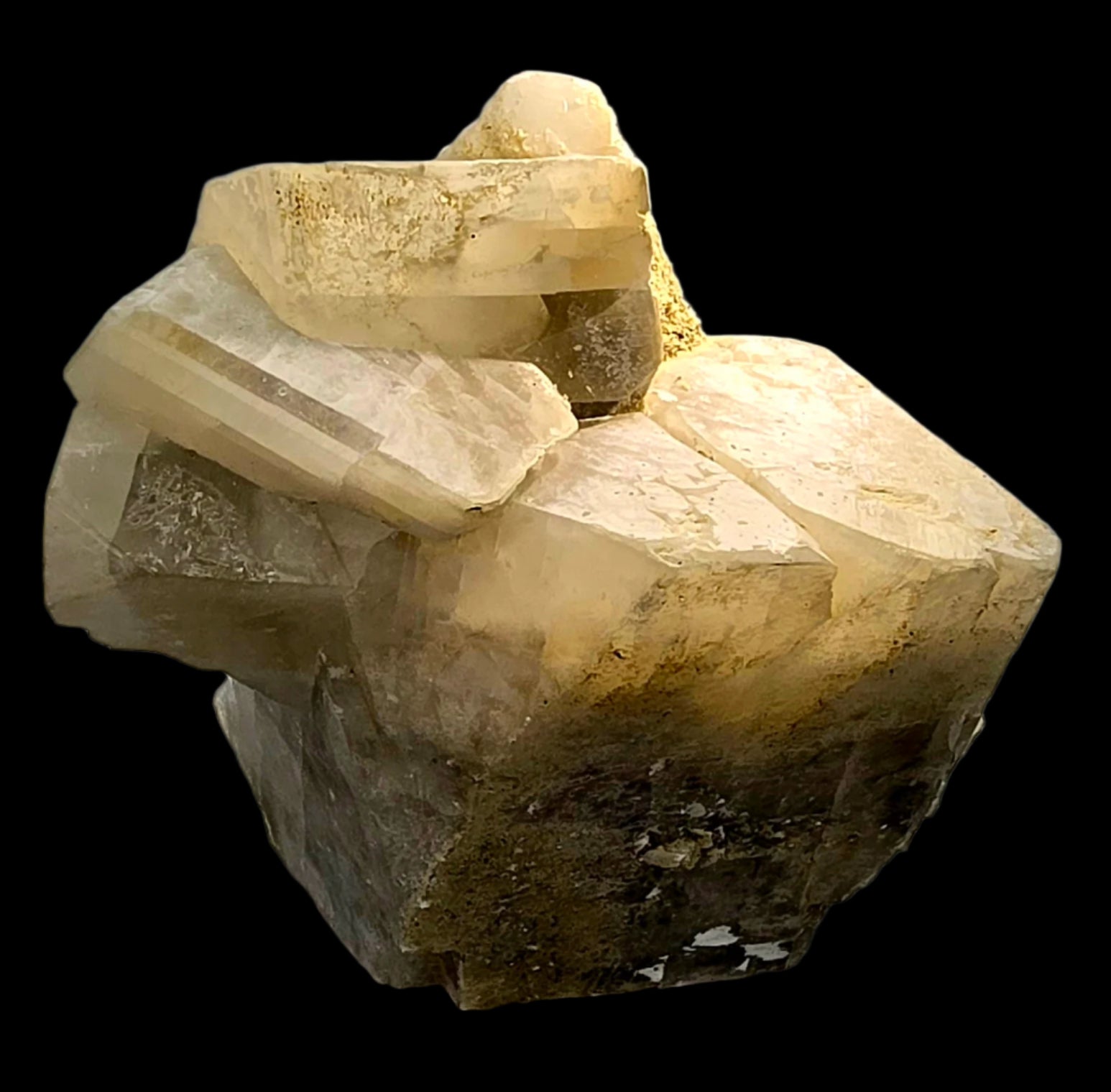 COLEMANITE (LARGE CABINET; UNUSUAL MASSIVE CRYSTALS)