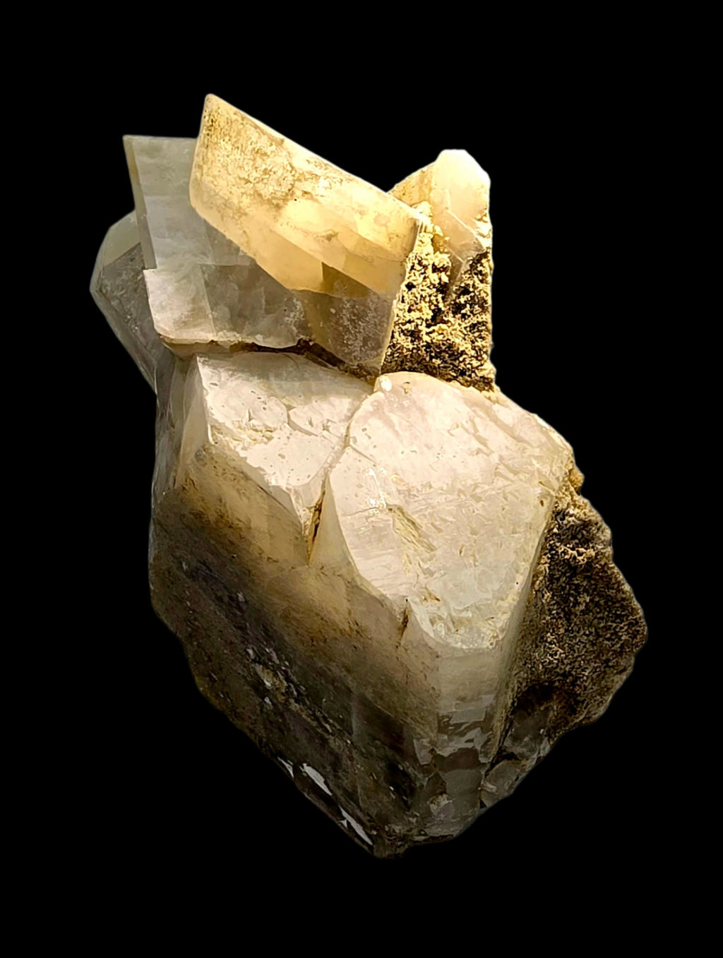 COLEMANITE (LARGE CABINET; UNUSUAL MASSIVE CRYSTALS)