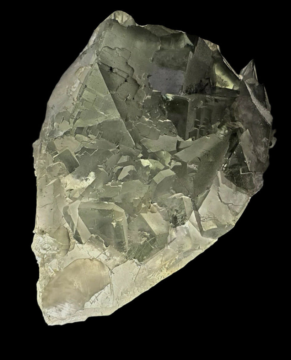 FLUORITE with CALCITE (LARGE CABINET)
