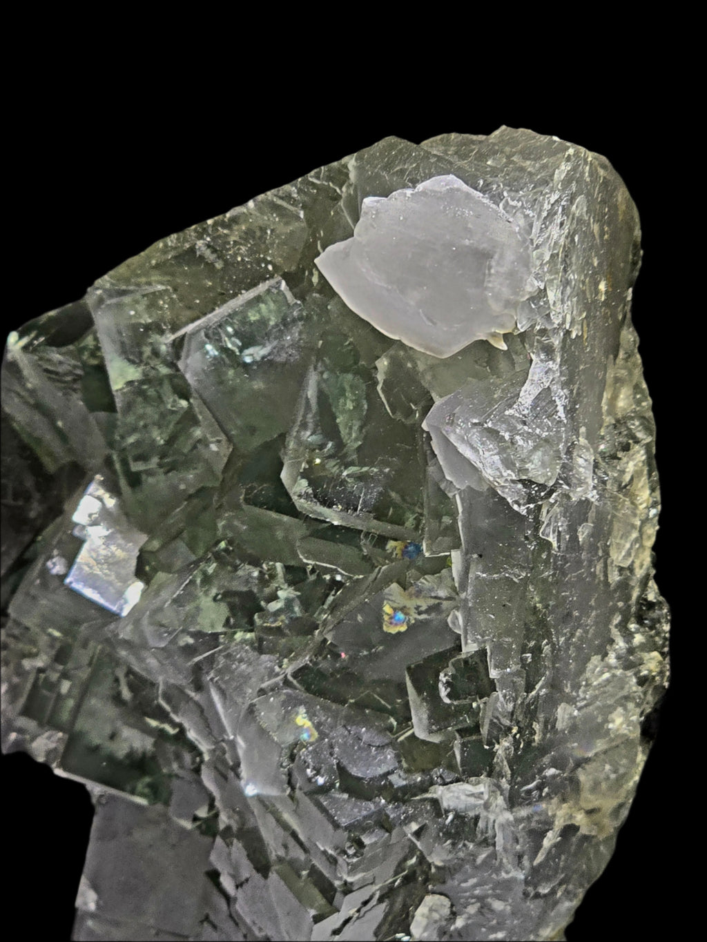 FLUORITE with CALCITE (LARGE CABINET)