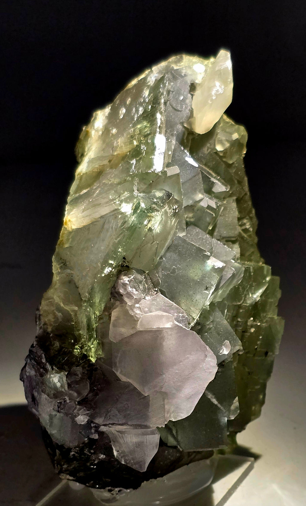 FLUORITE with CALCITE (LARGE CABINET)