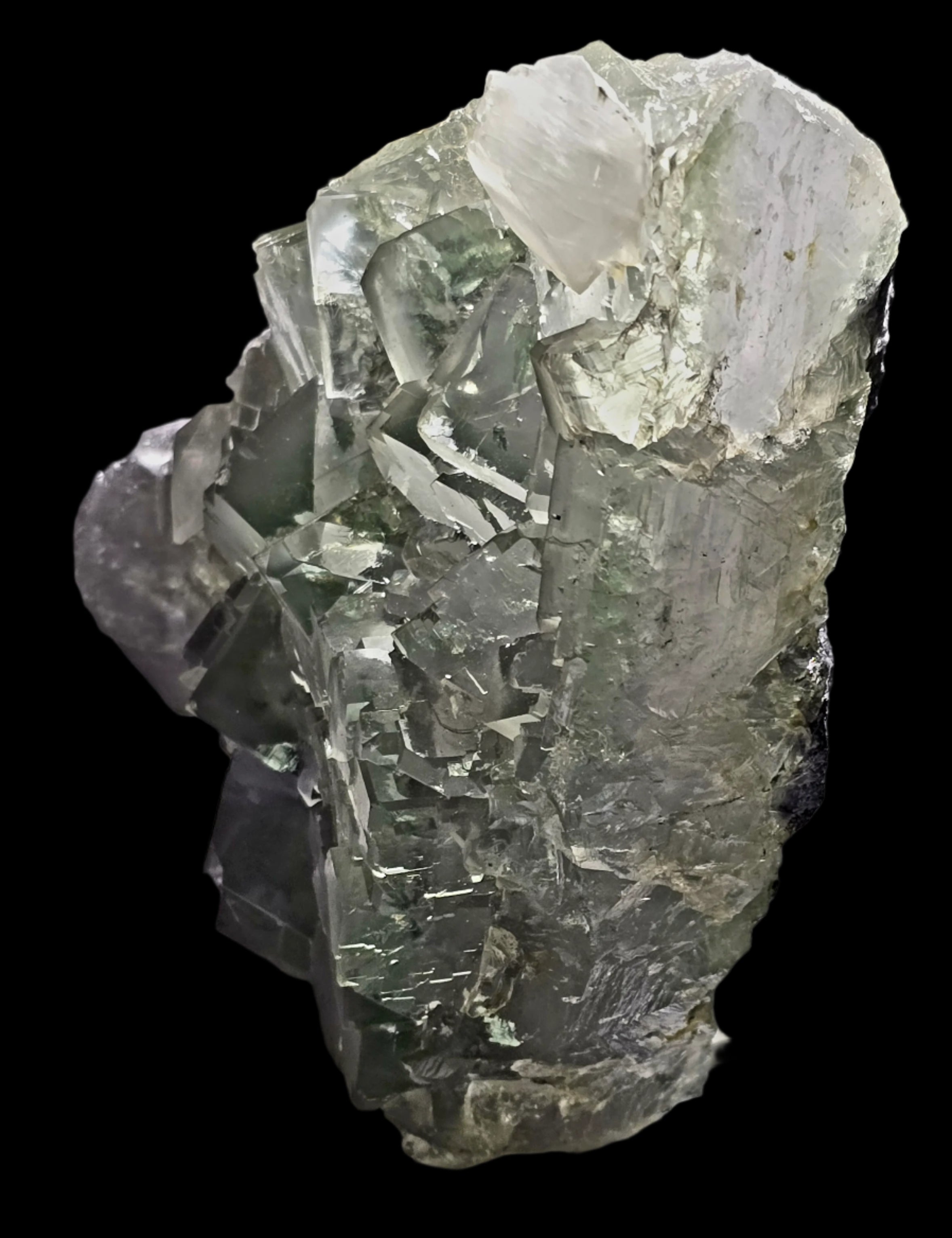 FLUORITE with CALCITE (LARGE CABINET)