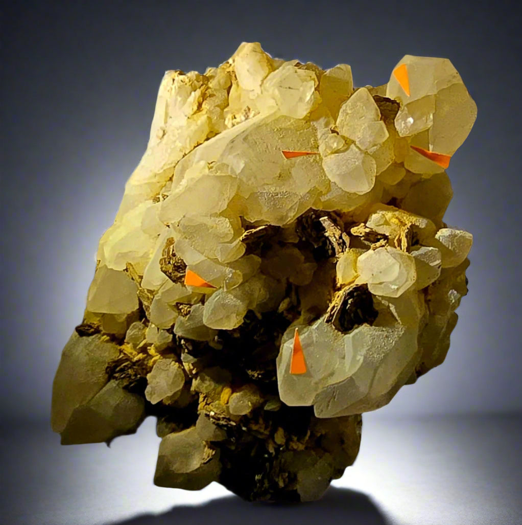 TOPAZ with QUARTZ and MUSCOVITE (large cabinet)
